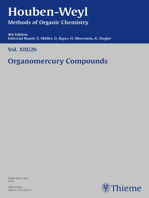 cover image of Houben-Weyl Methods of Organic Chemistry Volume XIII/2b